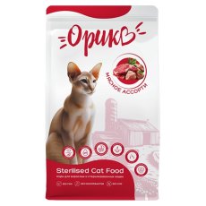 Орико Sterilised / Сухой корм для взрослых и стерилизованных кошек Мясное ассорти