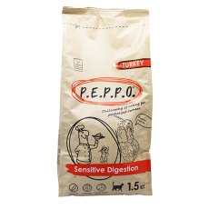 P.E.P.P.O. Sensitive Digestion Turkey / Сухой корм Пеппо для кошек с Чувствительным пищеварением Индейка
