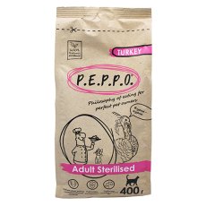 P.E.P.P.O. Adult Sterilised Turkey / Сухой корм Пеппо для взрослых Стерилизованных кошек Индейка