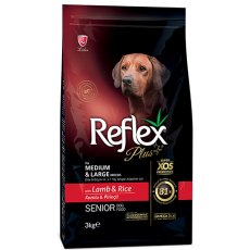 Reflex Plus Medium Large Breed Senior Lamb & Rice / Сухой корм Рефлекс Плюс для Пожилых собак Средних и Крупных пород с Ягненком и рисом