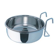 Mr.Kranch / Миска Мистер Кранч с креплением для клеток и вольеров нержавеющая сталь