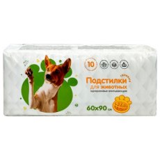 Доброзверики Сухие лапки / Подстилки гелевые впитывающие для животных 10шт