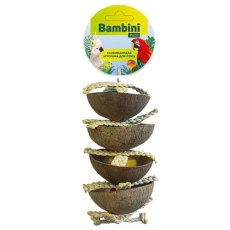 Bambini Pets / Игрушка Бамбини Петс для средних и крупных попугаев "Четыре кокоса"