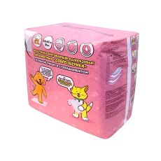 Доброзверики / Подстилки впитывающие для животных с Бумагой Тиссью и Суперабсорбентом 20шт