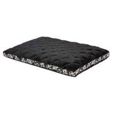 MidWest Quiet Time Couture Sofia Carlisle Crate Mattress Black Floral / Лежанка Мидвест для собак для клетки Плюш Черная