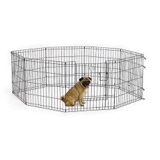 MidWest Life Stages w/Full MAX Lock Door / Вольер Мидвест 8 панелей с дверью Черный