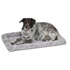 MidWest Deluxe Wave Bed / Лежанка Мидвест Меховая Серая для собак и кошек