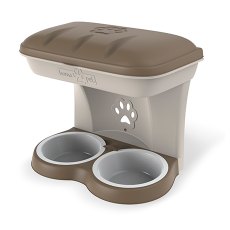 Bama Pet / Миска Бама Пет Настенная Двойная 1600 мл 48х27х42h см