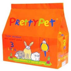 PrettyPet / Наполнитель ПриттиКэт для Грызунов и Птиц Древесный с Морковными чипсами