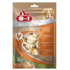 8in1 Delights S / 8в1 Косточки с куриным мясом для мелких и средних собак 11 см