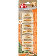 8in1 Delights Strong XS / 8в1 Косточки сверхпрочные с куриным мясом для мелких собак 7,5 см