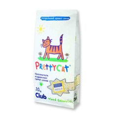 PrettyCat Wood Granules / Наполнитель для кошачьего туалета ПриттиКэт Вуд Гранулс Древесный