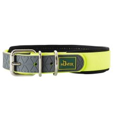 Hunter Convenience Comfort / Ошейник Хантер для собак биотановый мягкая горловина неон Желтый