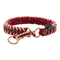 Hunter Tinnum / Ошейник-удавка Хантер для собак Красный с Бежевым
