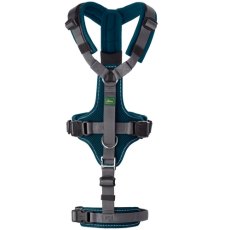 Hunter Safety Maldon / Шлейка Хантер для собак с ручкой нейлон Сине-зеленая серая