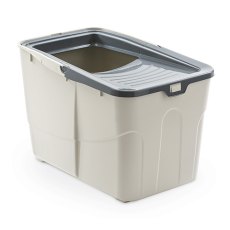 MPS Buxo Open / МПС Био-туалет для кошек с открытым входом сверху и с совком Cерый