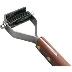 Show Tech / Стриппинг Шоу Тех с деревянной ручкой для очень мягкой шерсти 20 ножей