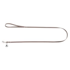 Mr.Kranch / Поводок Мистер Кранч для собак из Натуральной кожи с QR-адресником Бежевый