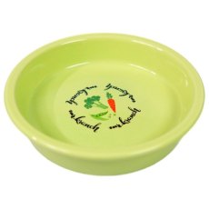 Mr.Kranch / Миска керамическая для кошек Овощи Салатовая