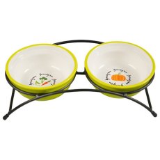 Mr.Kranch / Миски на подставке для собак и кошек Двойные 290мл х 2 шт