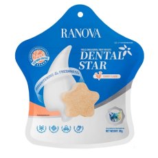 Ranova / Лакомство Ранова для кошек сублимированное Звёздочка для зубов с Курицей и морковью