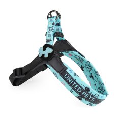 United Pets Complete me Writing /  Шлейка Юнайтед Петс для собак голубая с рисунком