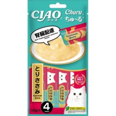 Inaba Ciao Churu / Лакомство-пюре Инаба для кошек для поддержания здоровья почек Куриное филе