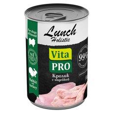 Vita Pro Lunch / Влажный корм Консервы Вита Про для собак Кролик с индейкой (цена за упаковку)