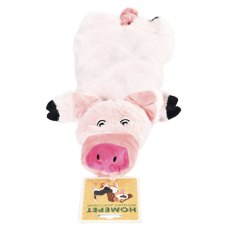 Homepet / Игрушка Хоумпет для собак Поросенок плюшевый с пищалкой и шуршащим эффектом