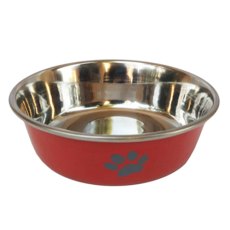 Homepet Heavy Лапки / Миска Хоумпет для домашних животных Металлическая Утяжеленная Красная