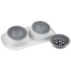 Homepet Frost Touch Maxi / Миска Хоумпет для животных Двойная 2 х 450 мл