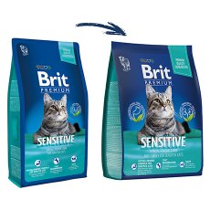 Brit Premium Sensitive / Сухой корм Брит Премиум Гипоаллергенный для кошек с Чувствительным пищеварением Ягненок Индейка