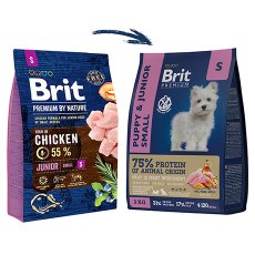 Brit Premium Puppy & Junior Small / Сухой корм Брит Премиум для Щенков и Молодых собак Мелких пород Курица
