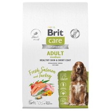Brit Care Adult Medium Healthy Skin & Shiny Coat Salmon Turkey / Сухой корм Брит для взрослых собак Средних пород Здоровая Кожа и Шерсть Лосось Индейка
