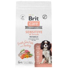 Brit Care Adult Sensitive Metabolic Sea Fish Turkey / Сухой корм Брит для взрослых собак Улучшение обмена веществ Морская рыба Индейка