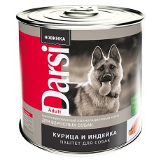 Darsi Adult / Паштет Дарси для взрослых собак Курица и Индейка (цена за упаковку)