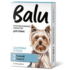 Balu / Лакомство мультивитаминное Балу для собак Здоровье и сила кальций и омега 3