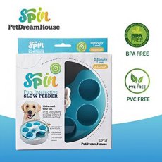 PetDreamHouse Spin Interactive Feeder Palette Blue Medium / Интерактивная система кормления ПетДримХаус Спин для собак и кошек 600г