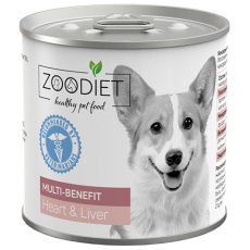 Zoodiet Multi-Benefit Heart & Liver / Консервы Зоодиет для собак Поддержание Здоровья всего организма Сердце и печень (цена за упаковку)