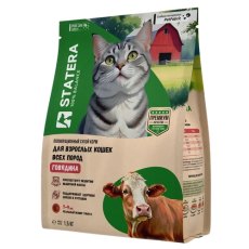 Statera / Сухой корм Статера для взрослых кошек с Говядиной