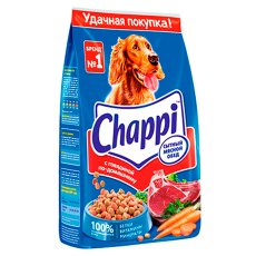 Chappi / Сухой корм Чаппи для собак Сытный мясной обед Говядина