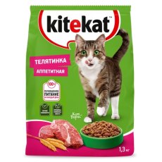 Kitekat Китикет Сухой корм для кошек Аппетитная Телятинка