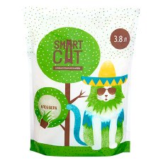 Smart Cat / Наполнитель Смарт Кэт для кошек Силикагелевый аромат Алоэ