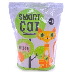Smart Cat / Наполнитель Смарт Кэт для кошек Силикагелевый аромат Апельсина