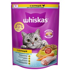 Whiskas Sterilised Chicken / Сухой корм Вискас подушечки для стерилизованных кошек Курица