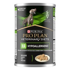 PRO PLAN VETERINARY DIETS HA HYPOALLERGENIC / Лечебные консервы ПРО ПЛАН Ветеринарная диета для взрослых собак для снижения пищевой непереносимости ингредиентов и питательных веществ (цена за упаковку)