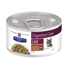 Hills Prescription Diet i\d Digestive Care / Лечебные консервы Хиллс для кошек при Заболеваниях ЖКТ Курица овощи (цена за упаковку)