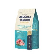 Original Choice Elite Nutrition Sensitive / Сухой корм Ориджинал Чойс для собак средних и крупных пород с Чувствительным пищеварением свежее мясо Ягненка с Индейкой