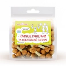 Dog Fest / Лакомство Дог Фест для собак Куриные гантельки на жевательной палочке