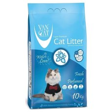 Van Cat Fresh / Комкующийся наполнитель Ван Кэт для кошачьих туалетов Без пыли с ароматом Весенней свежести